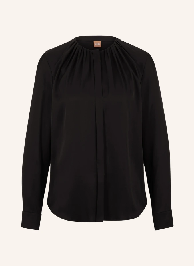 Шелковая блузка-рубашка banorah Boss, черный