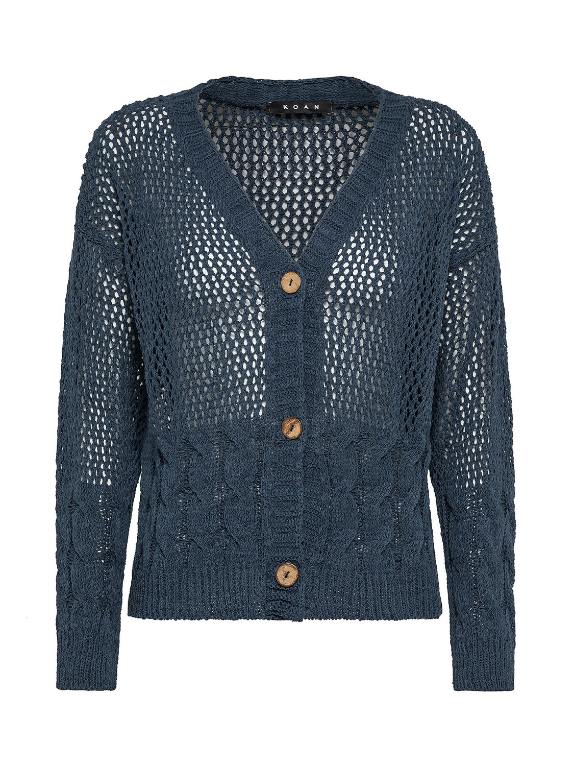 

Ажурный кардиган Koan Knitwear, синий