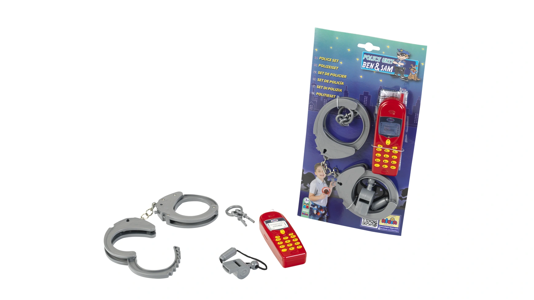 Полицейский набор бен и сэм Klein аксессуары pipedream наручники металлические official handcuffs