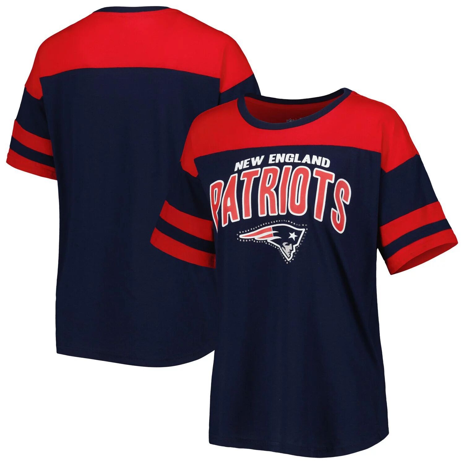 

Женская темно-красная футболка G-III 4Her Carl Banks New England Patriots Play the Ball G-III