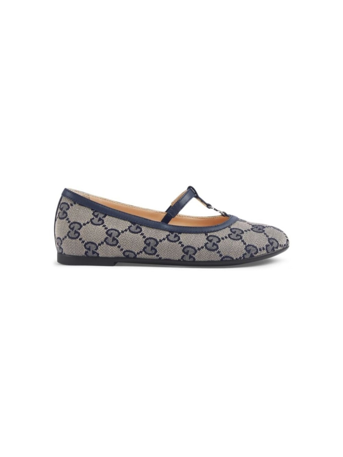 

Gucci Kids лоферы с логотипом Double G, синий