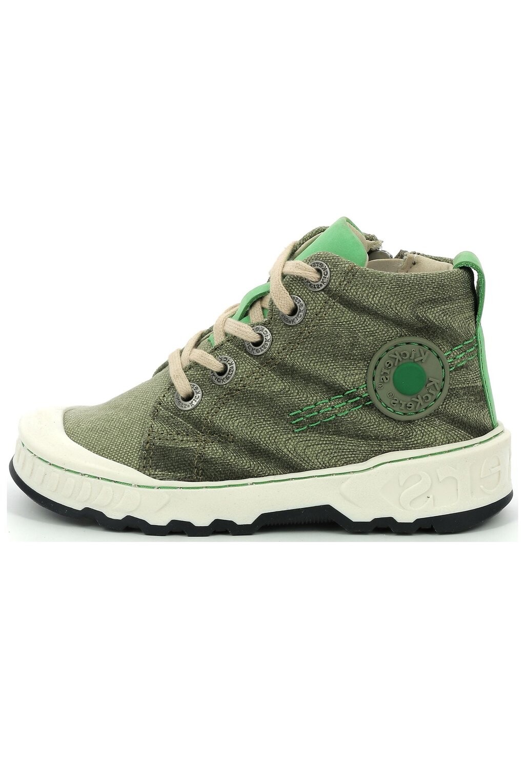 

Высокие кеды Kickers, цвет kaki gris