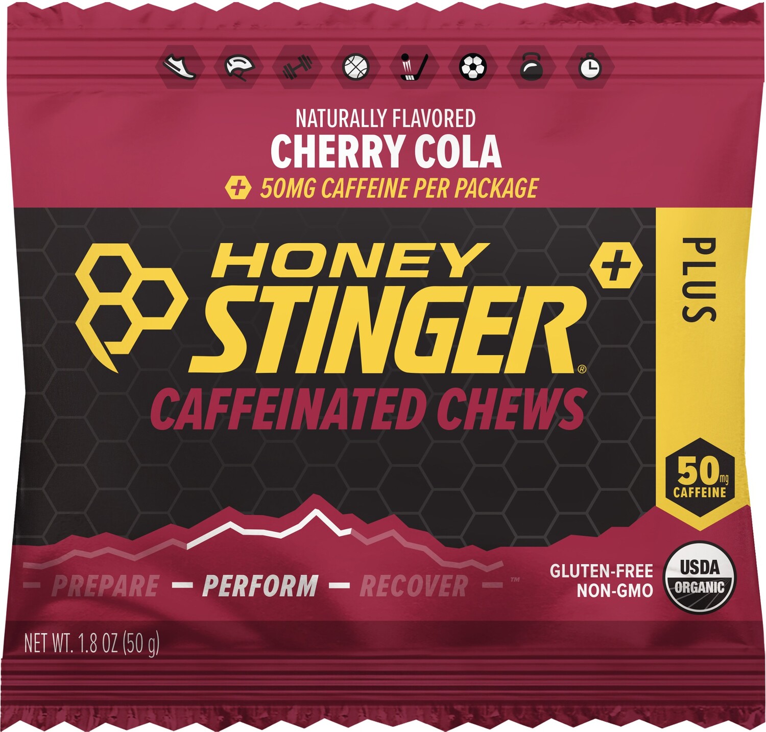 

Жевательные конфеты с кофеином Honey Stinger