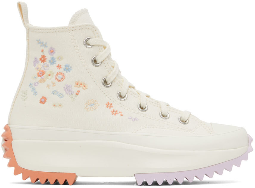 

Кроссовки Off-White Run Star Hike с цветочным принтом Converse
