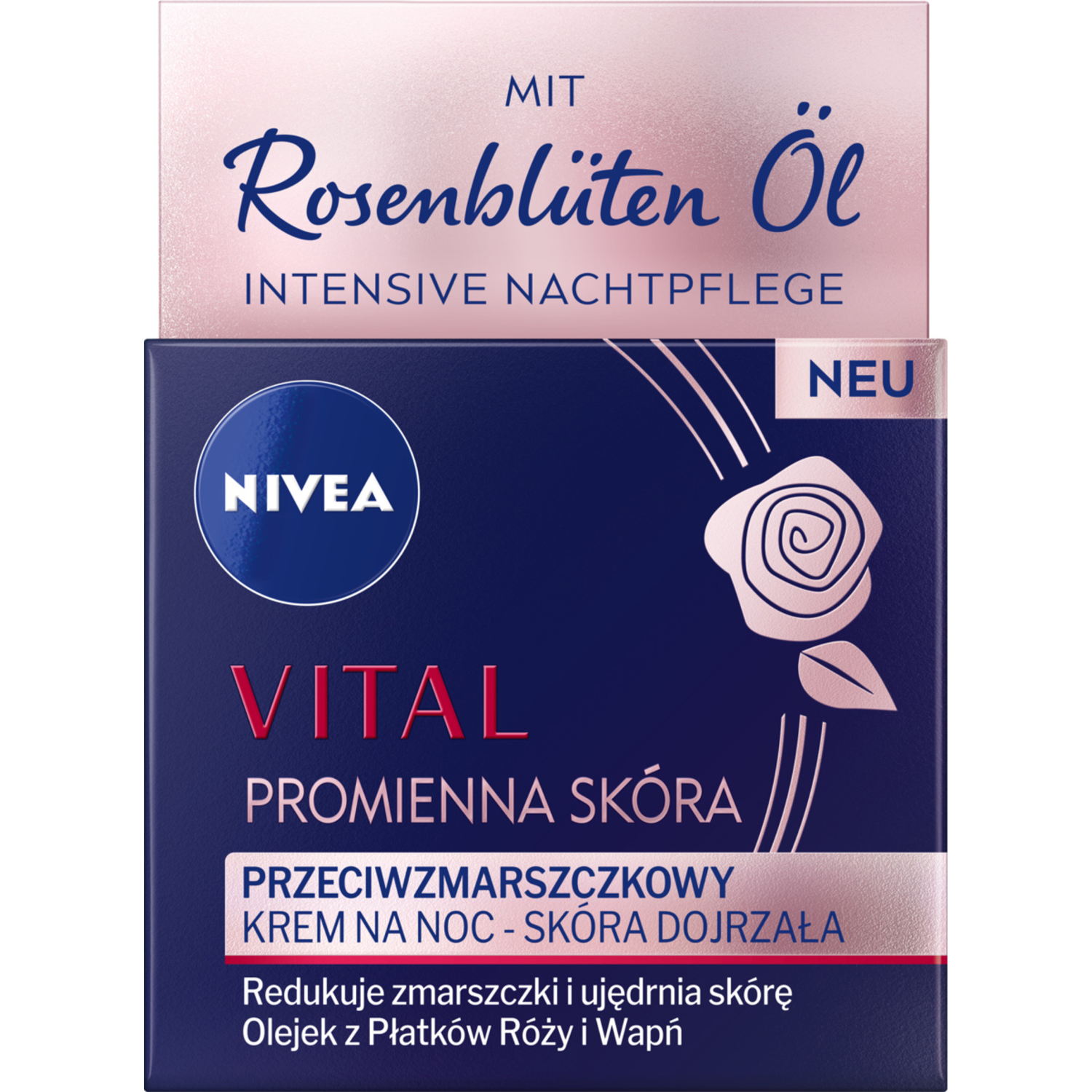 Nivea Vital ночной крем для лица против морщин, 50 мл - фото