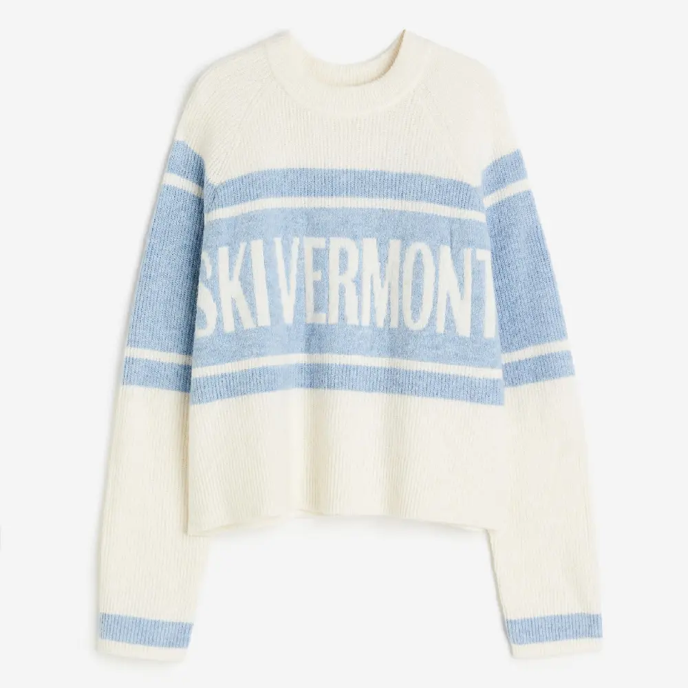 

Свитер H&M Jacquard-knit Ski Vermont, голубой, Синий