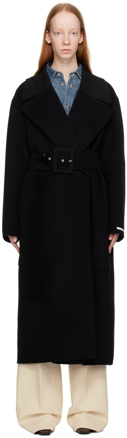 

Черное пальто бимба Sportmax