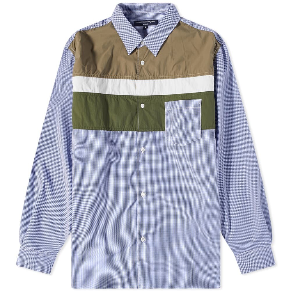 

Рубашка Comme des Garçons Homme Striped Panel Shirt