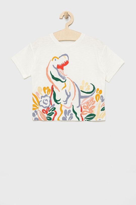 

Детская хлопковая футболка GAP, белый