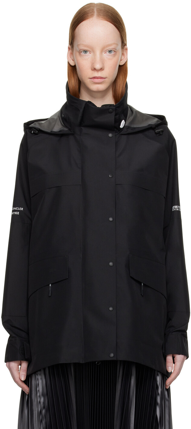

4 Moncler HYKE Черная дышащая куртка Moncler Genius, Черный