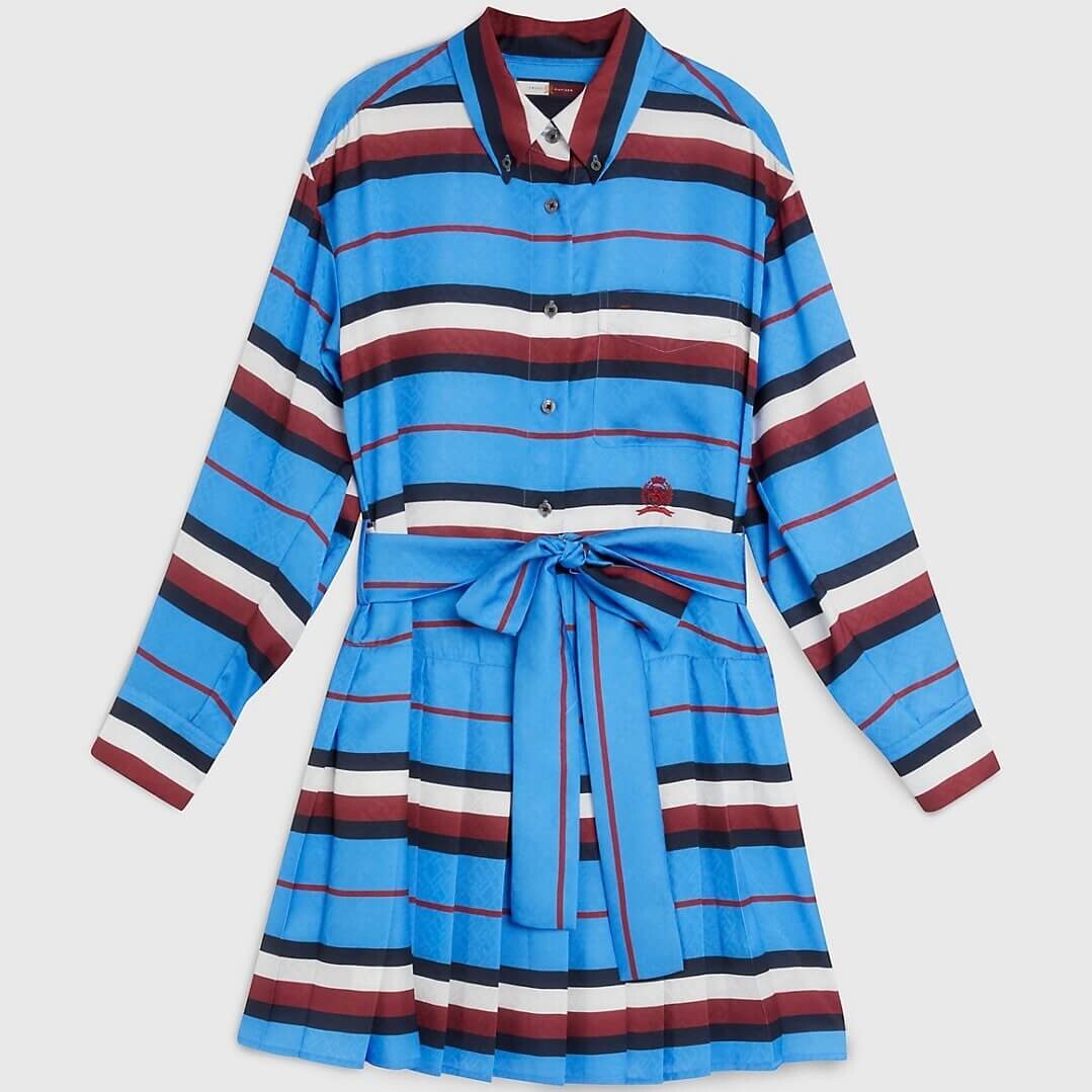 

Платье-рубашка Hilfiger Collection Stripe Monogram Mini, мультиколор