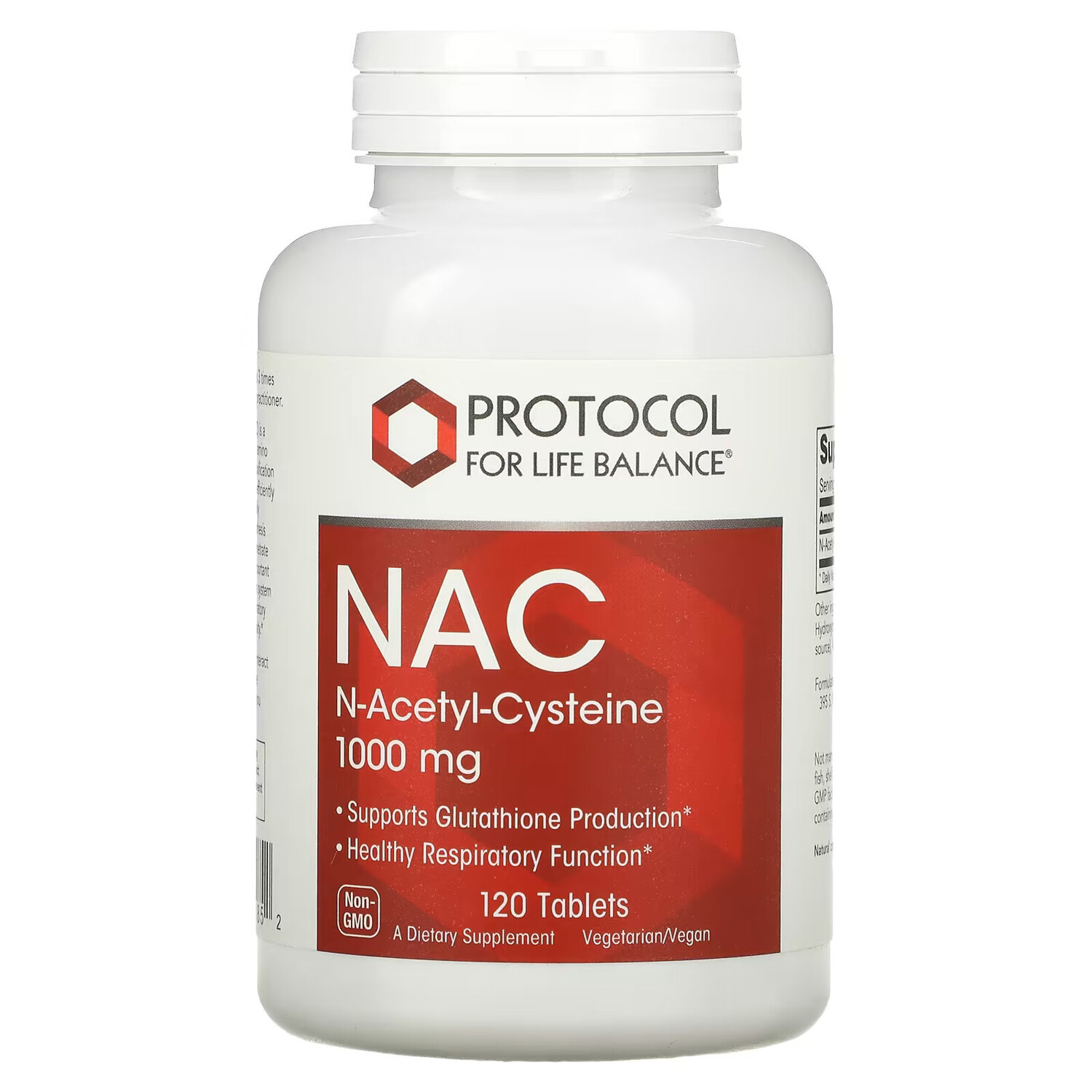 

Protocol for Life Balance, NAC, 1000 мг, 120 таблеток