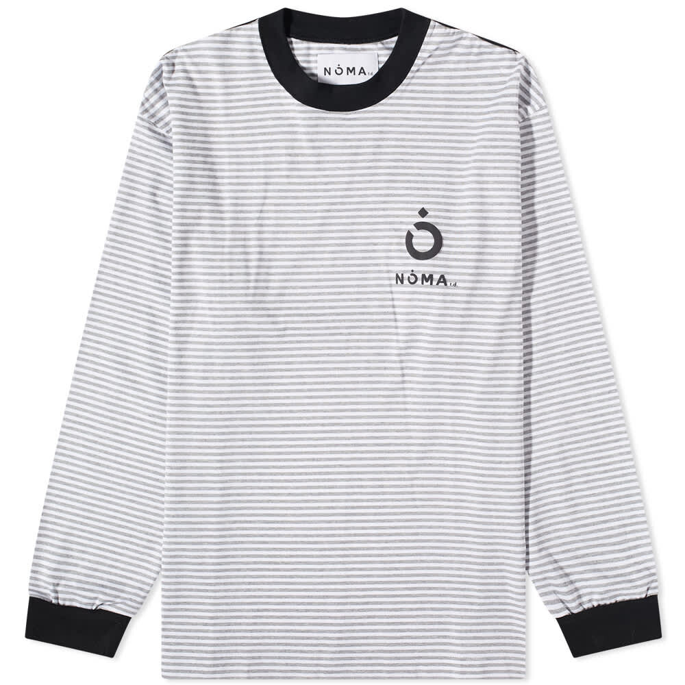 

Футболка NOMA t.d. Long Sleeve Logo Stripe Tee, Серый