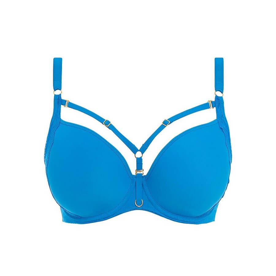 

Бюстгальтер-футболка с глубоким вырезом Freya Temptress Underwire Molded, голубой