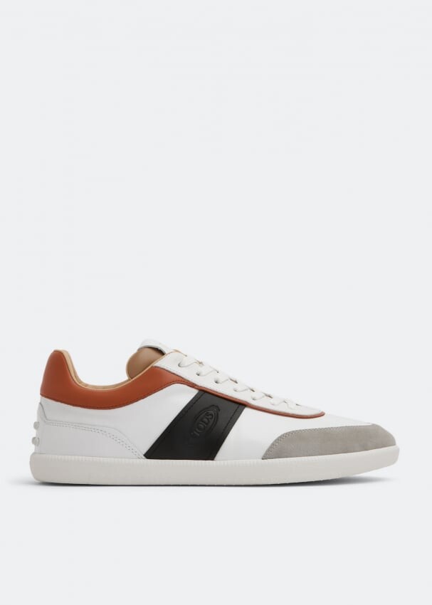 

Кроссовки TOD'S Tabs leather sneakers , белый