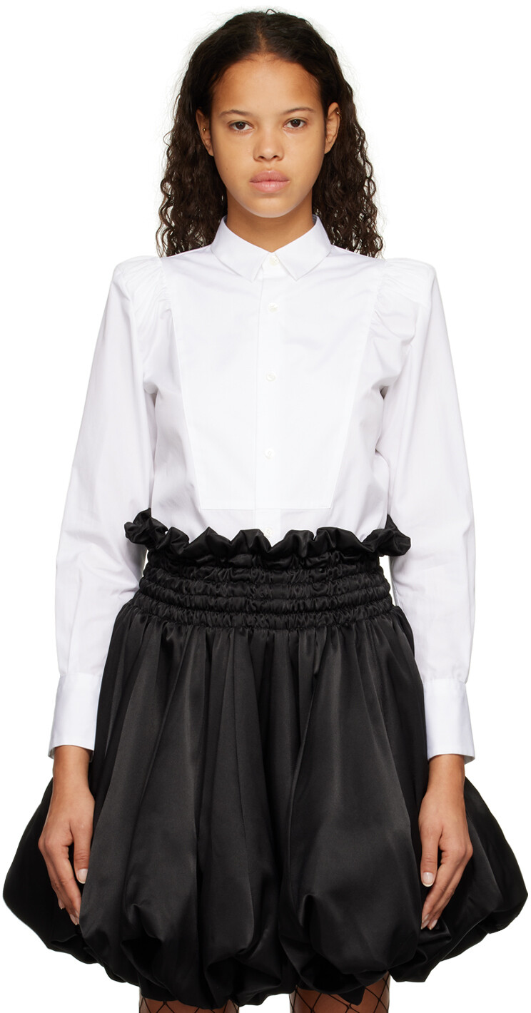 

Белая рубашка со сборками Noir Kei Ninomiya