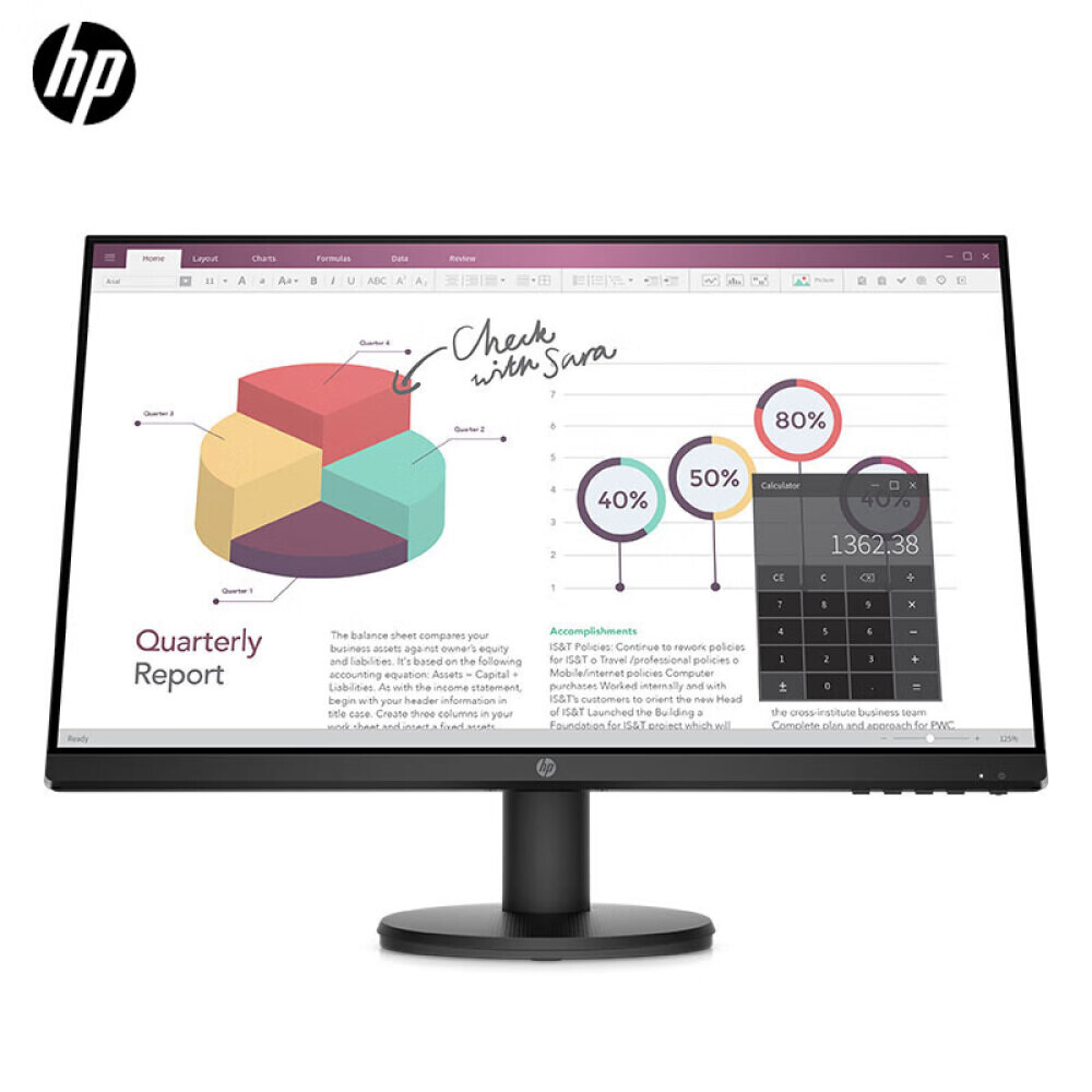 

Монитор HP P24VG4 23,8" IPS Full HD с узкими рамками