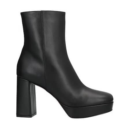 Ботильоны Gianvito Rossi, черный туфли женские кожаные на толстом каблуке с бисером на квадратном каблуке