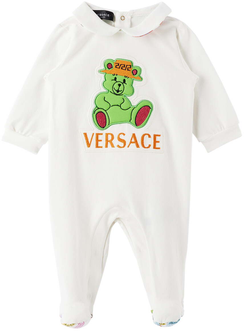 

Белый комбинезон Baby Teddy Bear Versace