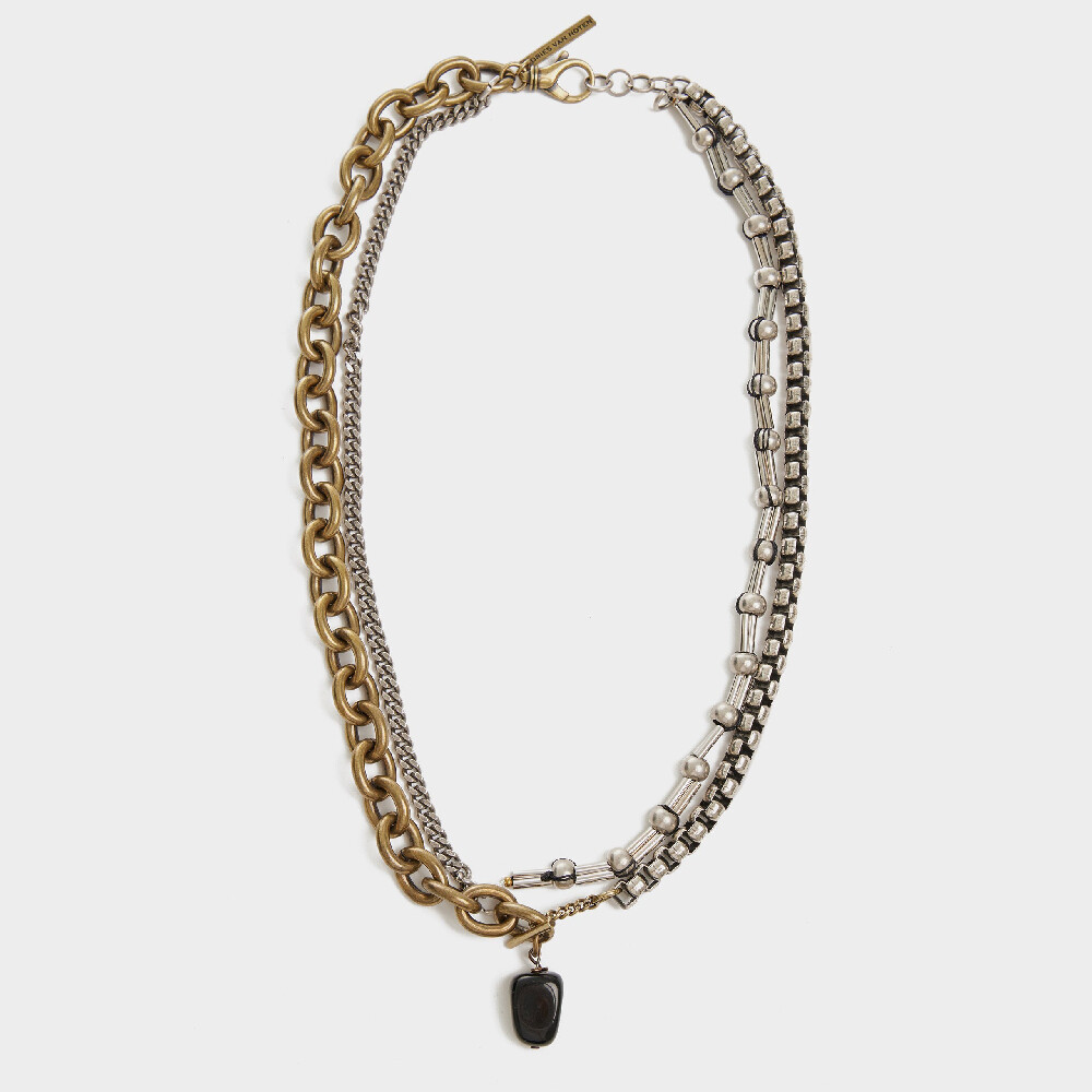 

Цепочка Dries Van Noten Lourdes Curb Chain, черный