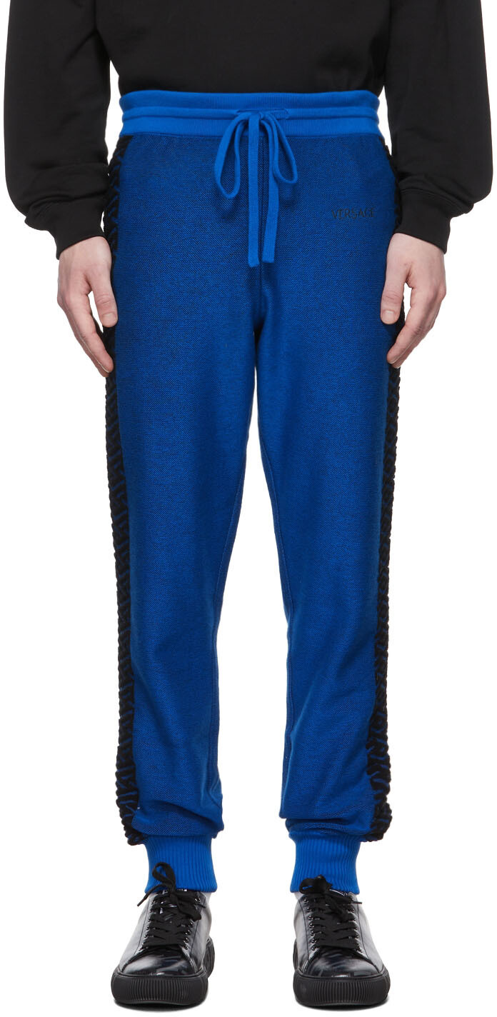 

Синие брюки La Greca Lounge Versace, Синий, Синие брюки La Greca Lounge Versace
