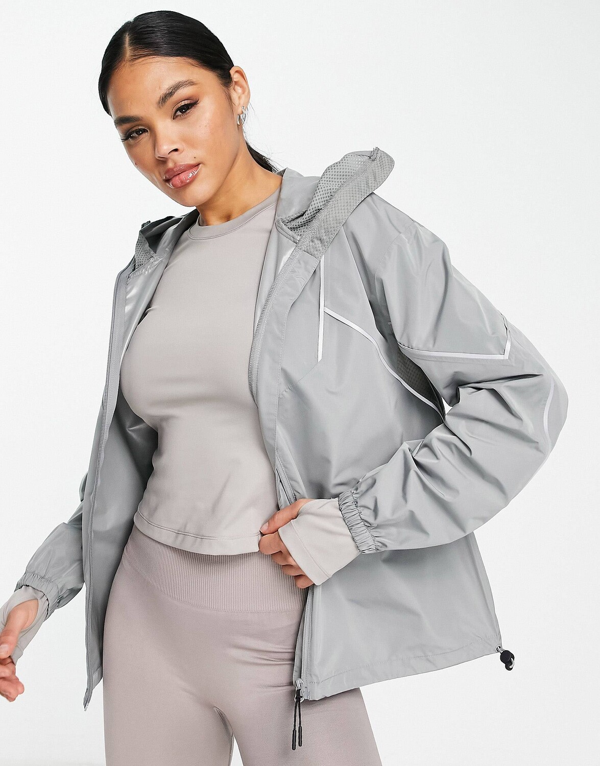 

Водонепроницаемая беговая куртка ASOS 4505 icon, Серый