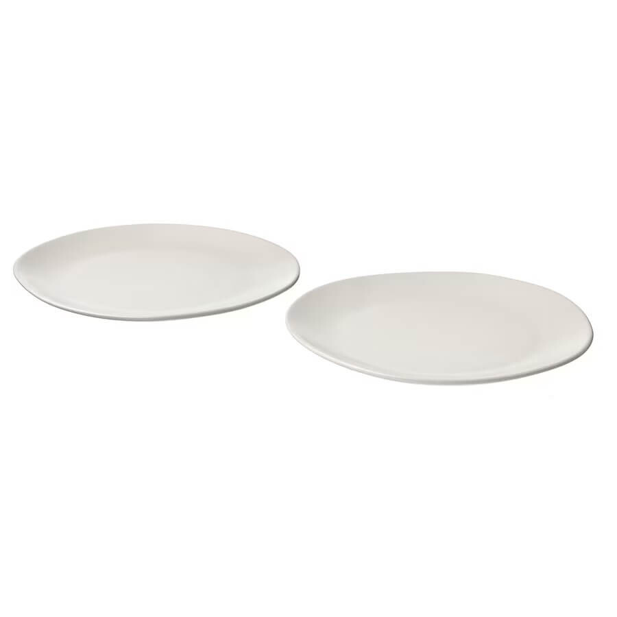 

Набор тарелок Ikea Omsesidig, 25 см, 2 штуки, белый