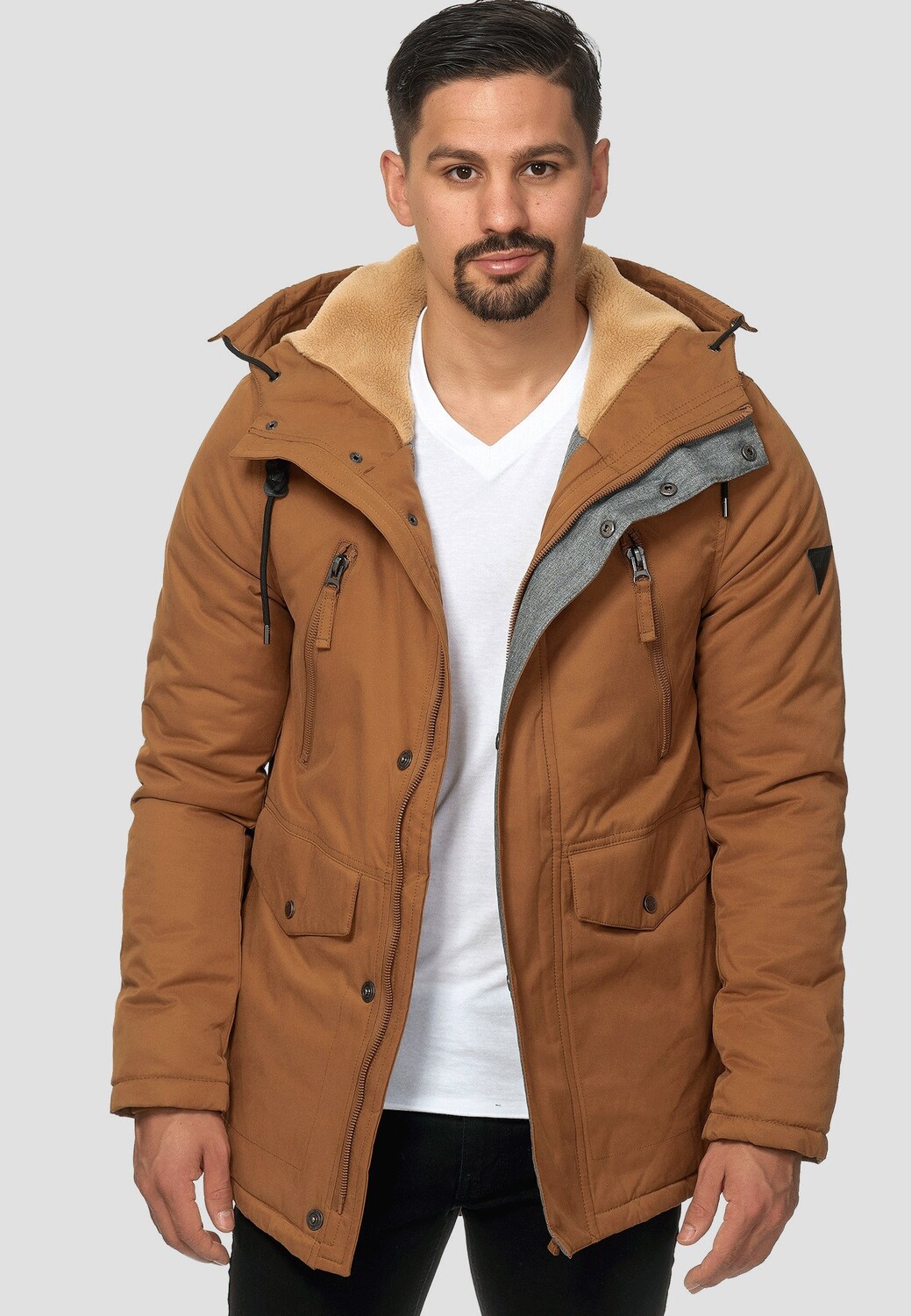 

Парка Indicode Jeans, коричневый