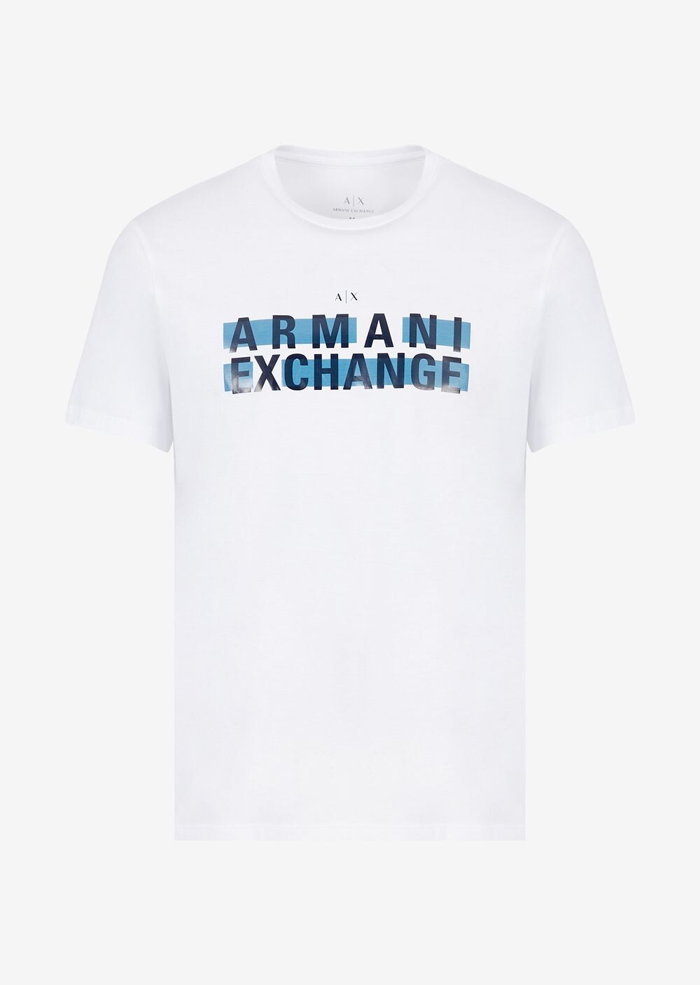 

Футболка с круглым вырезом и логотипом из джерси Armani Exchange, белый