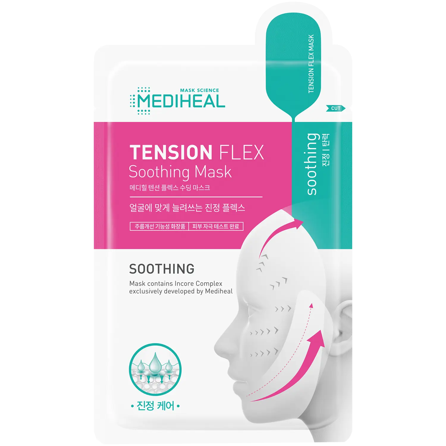 

Mediheal Tension Flex успокаивающая маска для лица, 25 мл