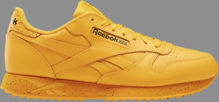 Кроссовки classic leather ripple 'collegiate gold' Reebok, золото цена и фото