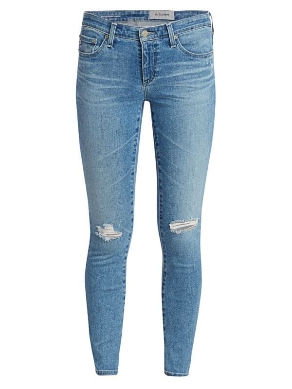 

Джинсы Cкинни до Щиколотки AG Jeans Casablanca с эффектом потертости