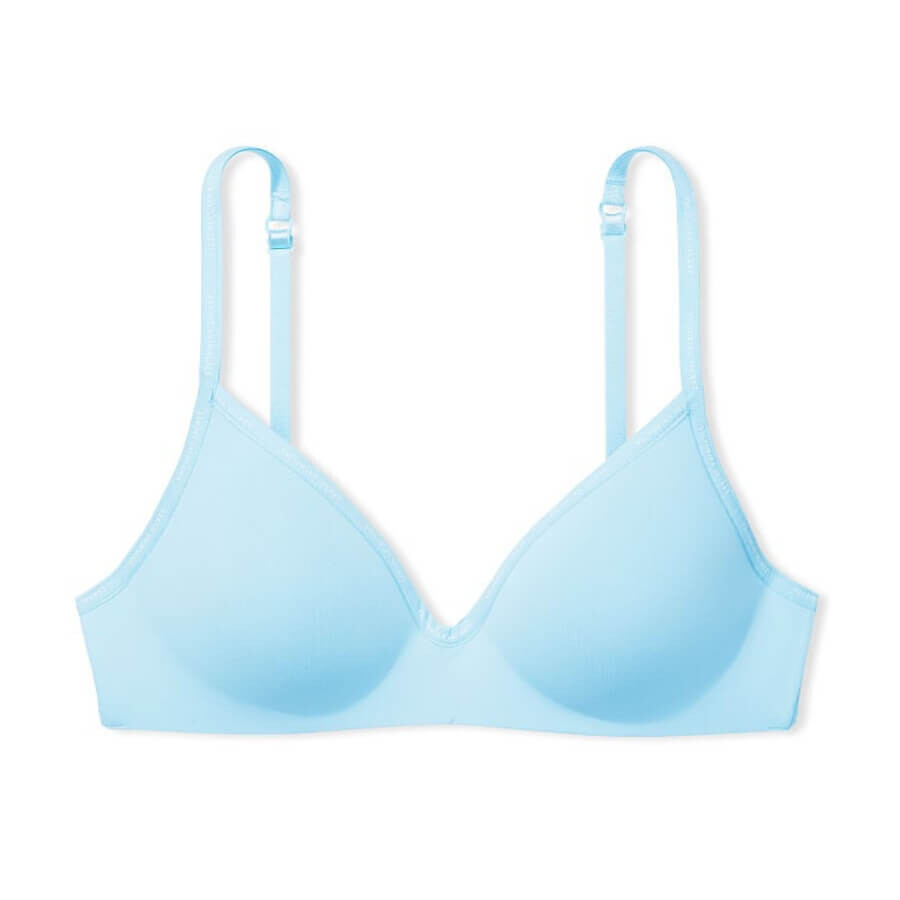 

Бюстгальтер без косточек Victoria's Secret The T-shirt Lightly-Lined, голубой