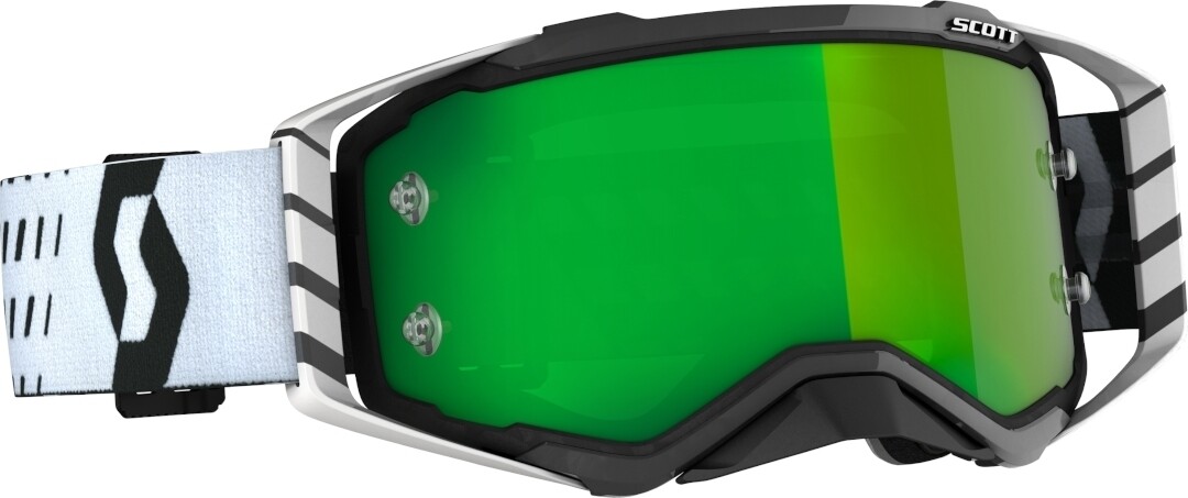 

Мотоциклетные очки Scott Prospect Chrome с логотипом, черный/белый