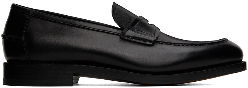 

Черные кожаные пенни-лоферы Ferragamo, Черный
