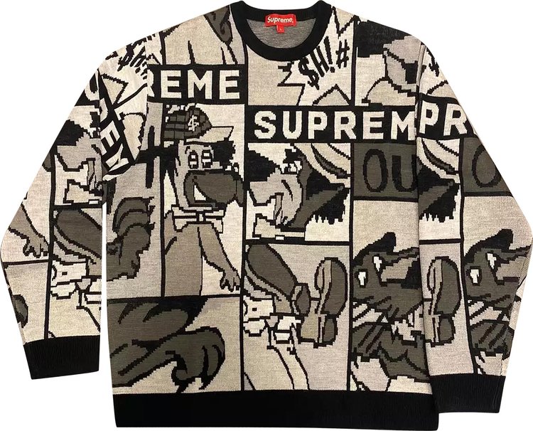 цена Свитер Supreme Cartoon Sweater 'Black', черный