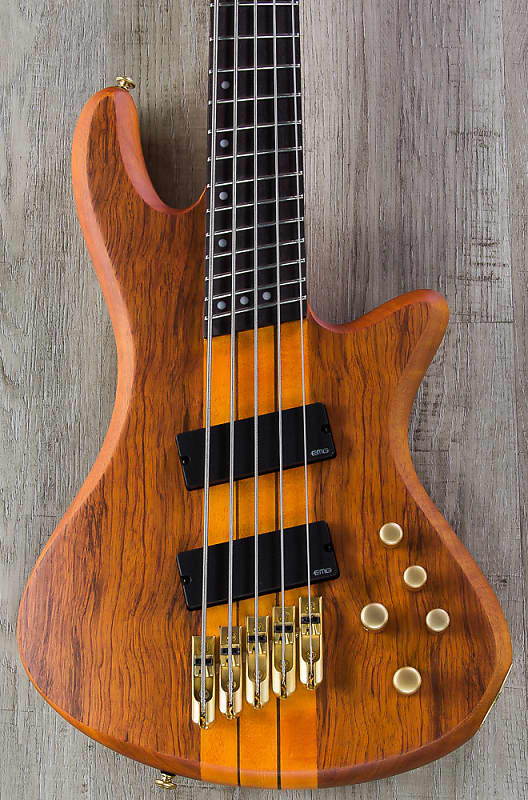 

Schecter Guitar Research 5-String Stiletto Studio Bass Fanned Fret - Honey Satin STILETTO-STUDIO5-FF-HSN
