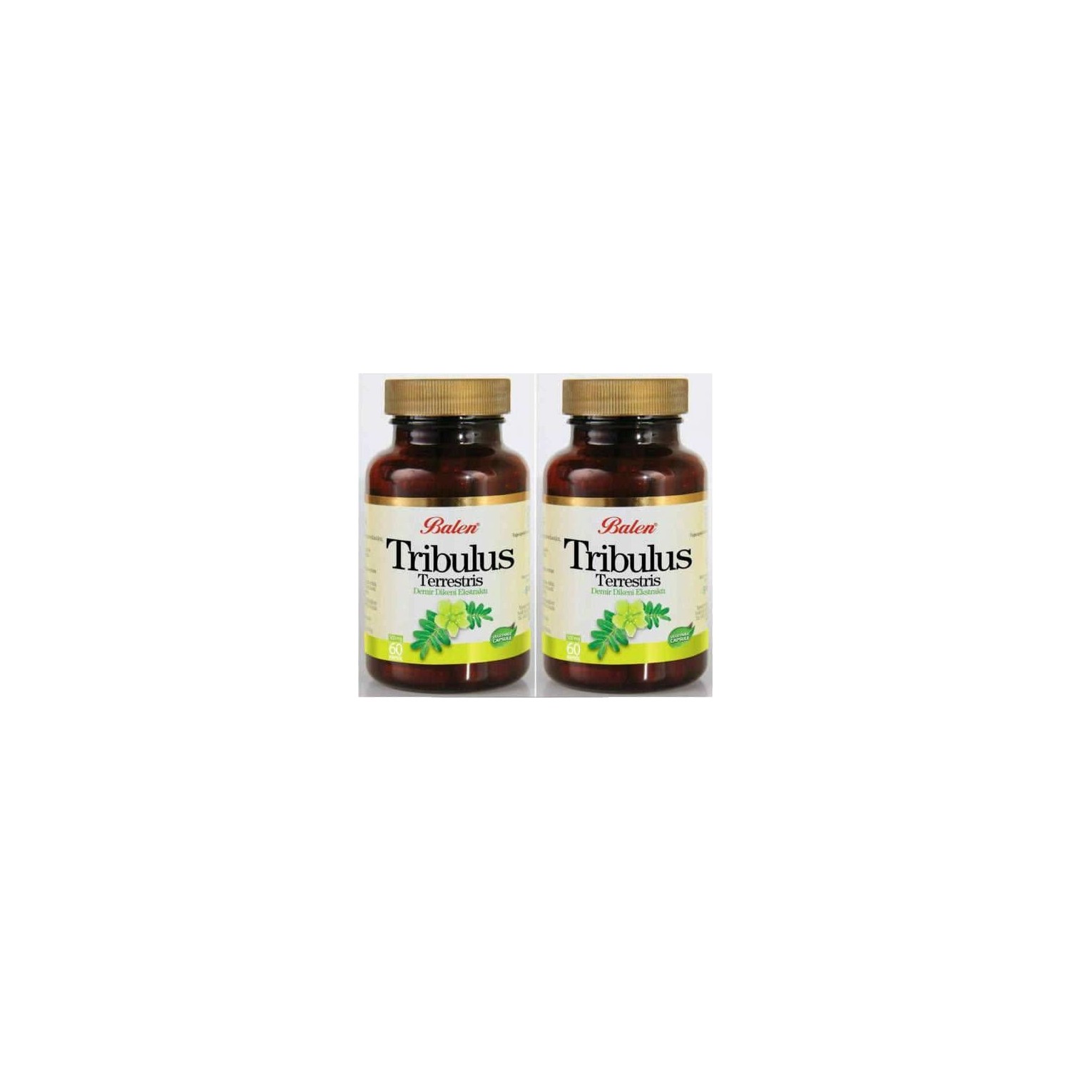 Пищевая добавка Balen Tribulus Terrestris 500 мг, 2 упаковки по 60 капсул мега берн 60 капсул biform