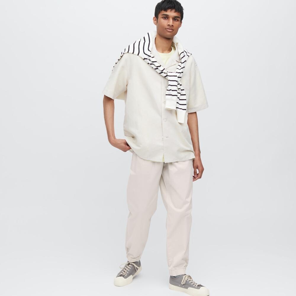 

Эластичные брюки унисекс Uniqlo, бежевый