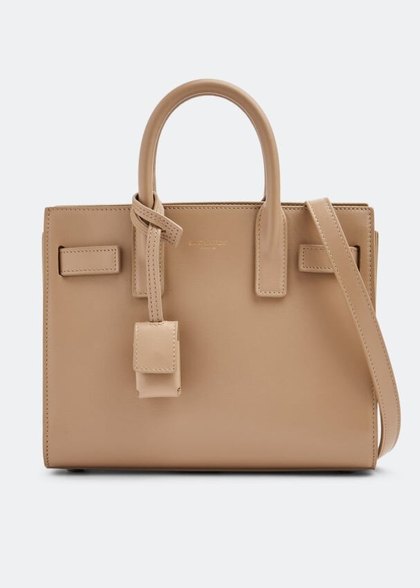 

Сумка-тоут SAINT LAURENT Nano Sac de Jour tote bag, бежевый