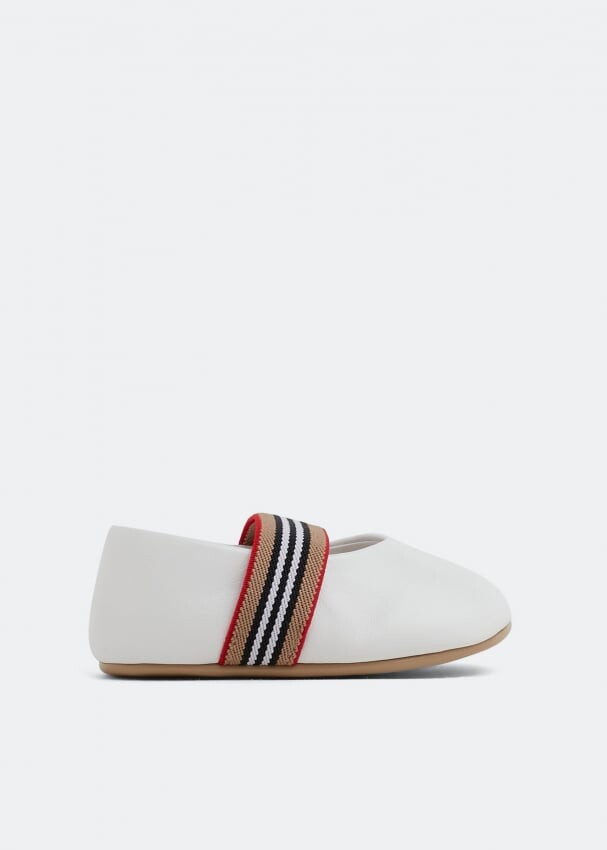 

Балетки BURBERRY Livvy booties, белый