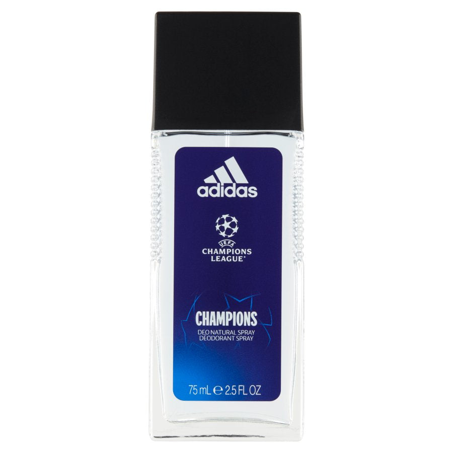 Adidas Дезодорант UEFA Champions League Champions в натуральном спрее для мужчин 75мл мяч футбольный molten uefa europa league official белый