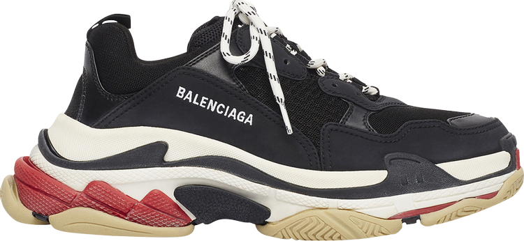 Balenciaga triple s black sales and red