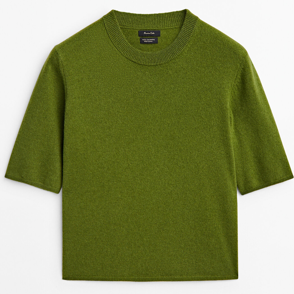 

Свитер Massimo Dutti Wool And Cashmere Blend Knit, зеленый