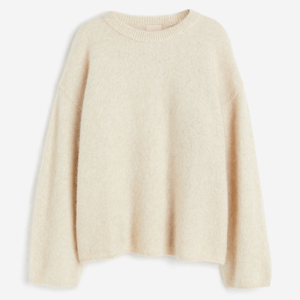 

Свитер H&M Rib-knit, кремовый, Бежевый