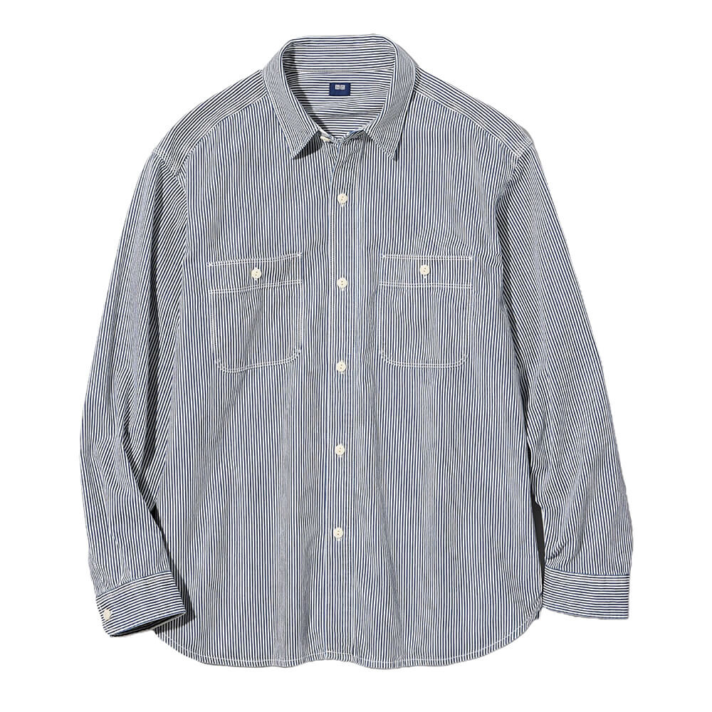 

Рубашка Uniqlo Twill, синий