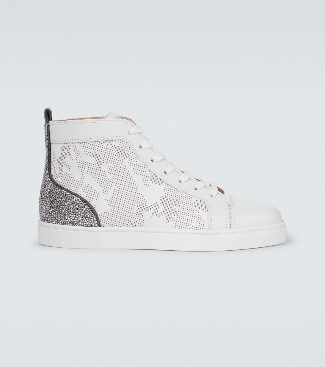 

Высокие кеды Louis Sp Strass Christian Louboutin, белый
