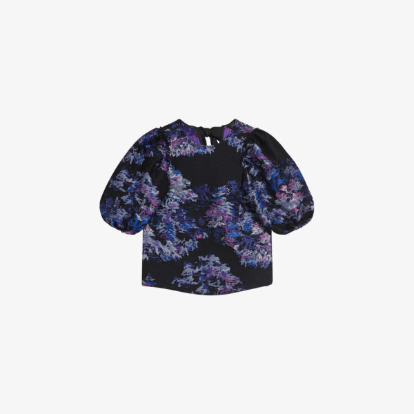 

Жаккардовый топ Olliiey с абстрактным узором Ted Baker, черный