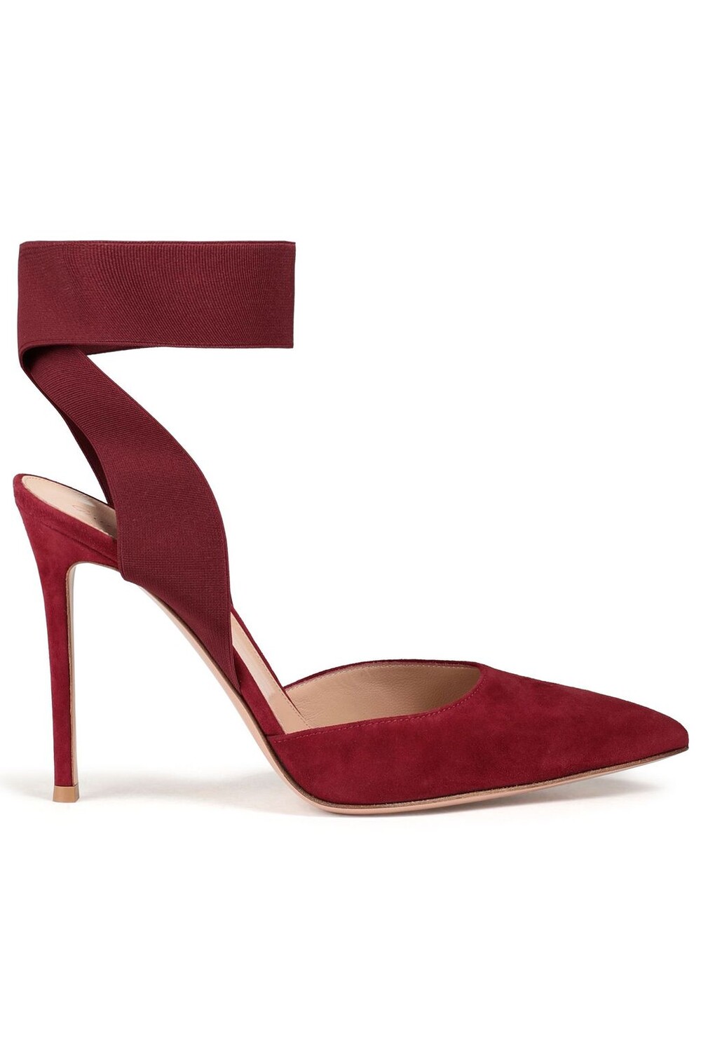 

Берилловые замшевые туфли GIANVITO ROSSI, сливовый