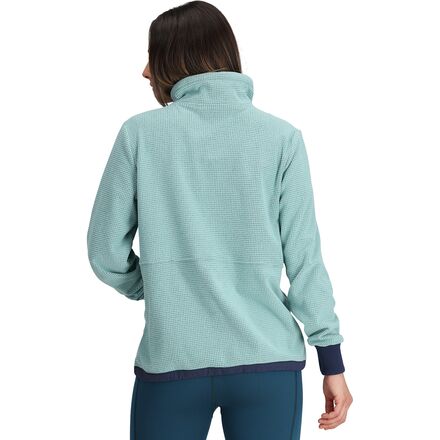 цена Пуловер с молнией 1/4 Trail Mix женский Outdoor Research, цвет Sage/Naval Blue